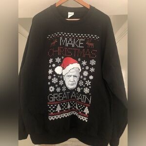 Make Christmas Great Again. Black sweatshirt. Worn once.
